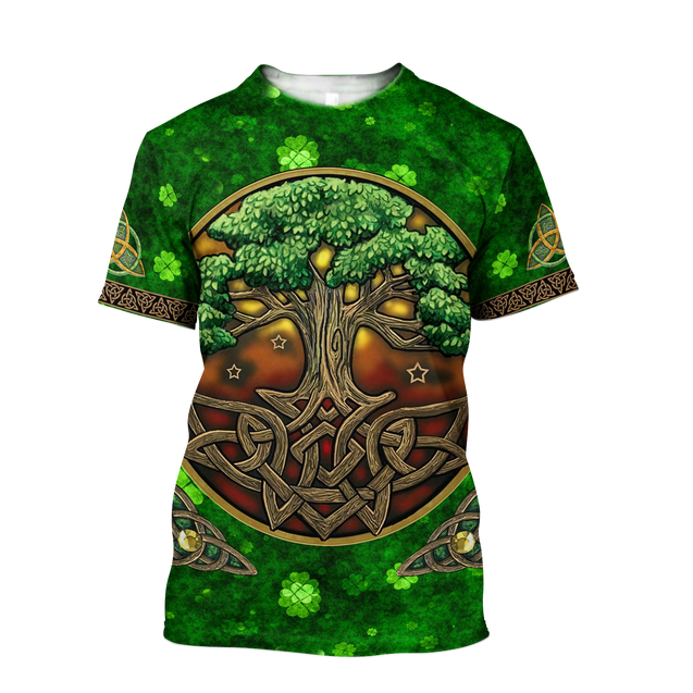 Premium Tree Of Life Irish Saint Patrick's Day 3D Printed Unisex Shirts TN