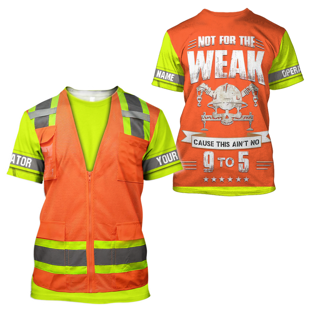 Customize Name Heavy Equipment Operator 3D All Over Printed Unisex Shirts