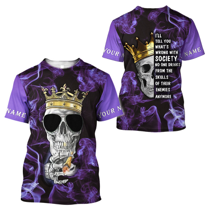 Premium Skull 3D All Over Printed Unisex Shirts