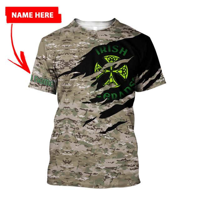 Custom Name - Irish Veterans 3D Hoodie Shirt For Men And Women