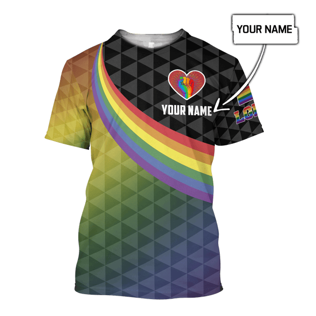 Customize Name LGBT Pride Hoodie For Men And Women DD08052105