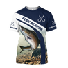 Custom name Trout-Salmon fishing design 3d print shirts