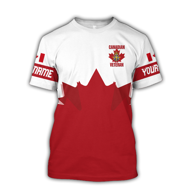 Personalized Name XT Canadian Veteran Pullover 3D All Over Printed Shirts NTN04032103