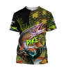 Custom name Northern Pike Fishing on skin 3D Design print shirts