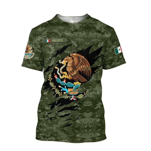 Mexico Coat Of Arm 3D All Over Printed Unisex Hoodie