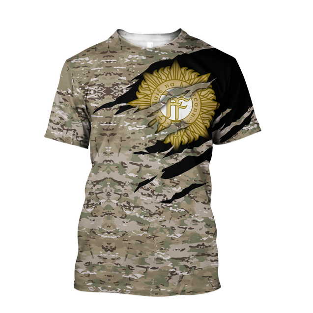 Irish Army 3D Hoodie Shirt For Men And Women