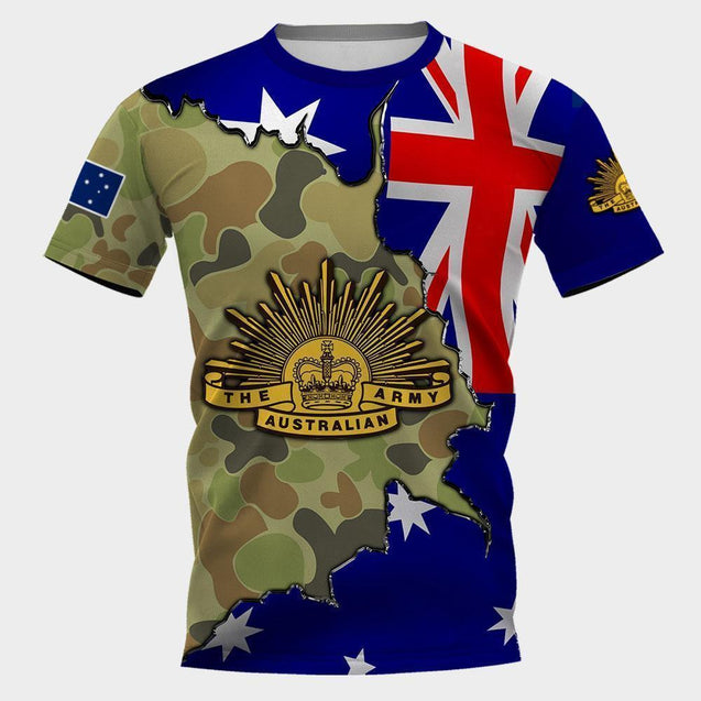 Premium Anzac Day Australian Army Camo 3D Printed Unisex Shirts TN