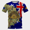 Premium Anzac Day Australian Army Camo 3D Printed Unisex Shirts TN