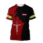 Customize Name Firefighter 3D All Printed Hoodie For Men And Women MH08012002