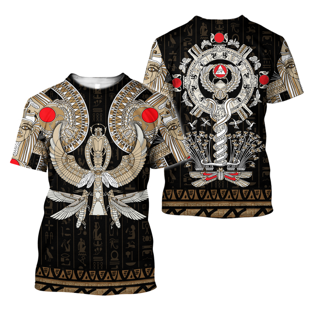 Ancient Egypt ver2 Painting Pattern 3D Tattoo Printed Shirts