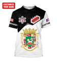 Customize Name Puerto Rico Combo T-Shirt And Board Short