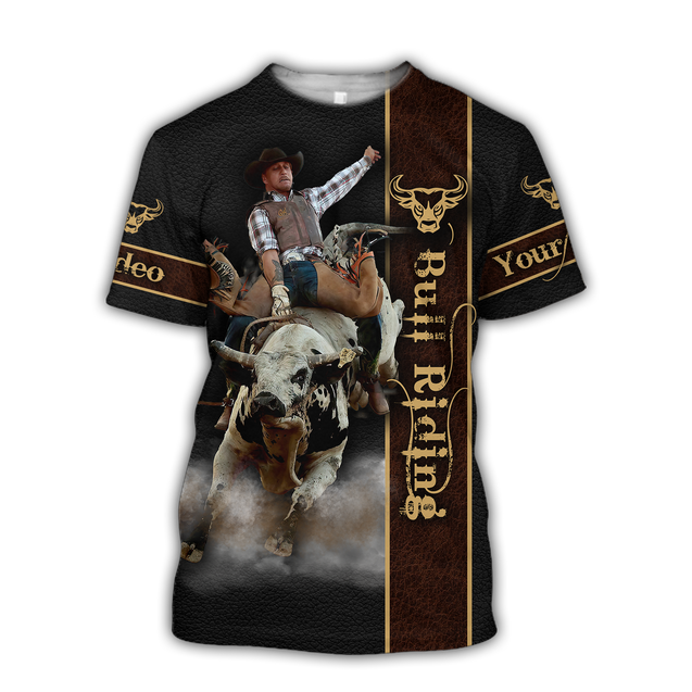 Personalized Name Bull Riding 3D All Over Printed Unisex Shirts Bull Rider Ver 5