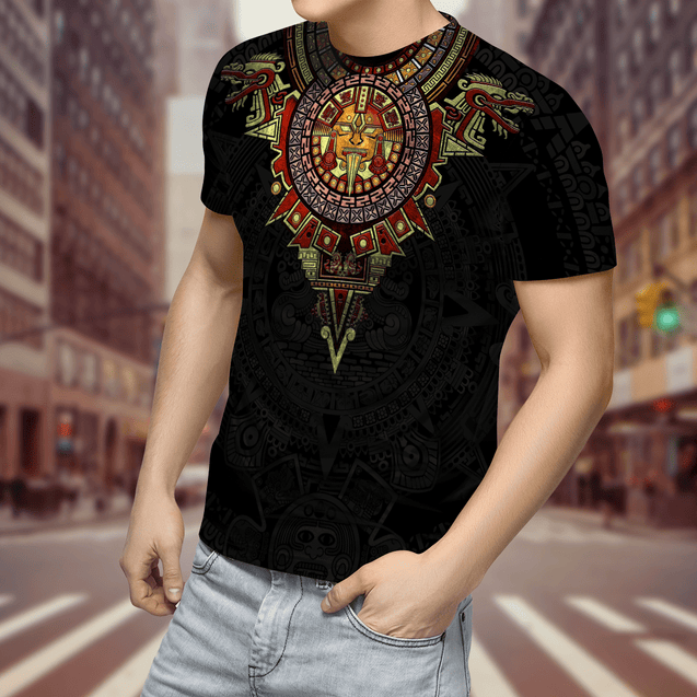 Aztec Mexico 3D All Over Printed Unisex Shirt