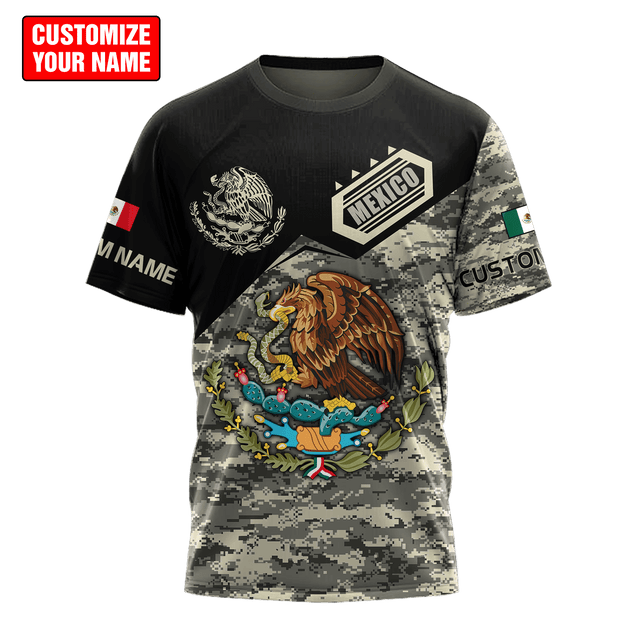 Personalized Name Mexico Combo T-shirt and Short 3D All Over Printed