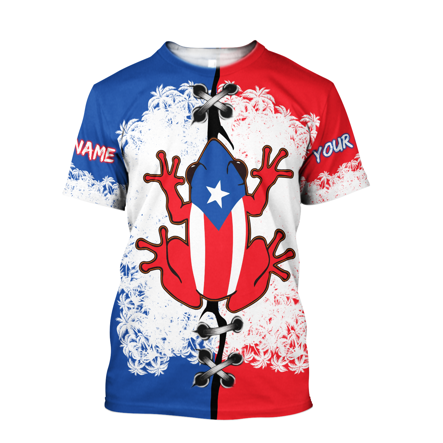 Customize Name Loving Puerto Rico Combo T-Shirt And Board Short