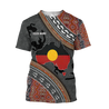 Custom name Aboriginal dots Zip pattern 3D design printed summer shirts