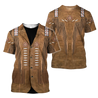 Native Cowboy Jacket No18 Cosplay 3D Over Printed Unisex Deluxe Hoodie ML