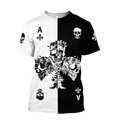 Ace Ckub Skull Gothic Art 3D All Over Printed Unisex Shirts