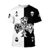 Ace Ckub Skull Gothic Art 3D All Over Printed Unisex Shirts