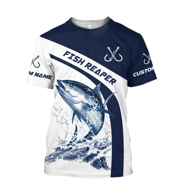 Custom name Tuna fishing design 3d print shirts