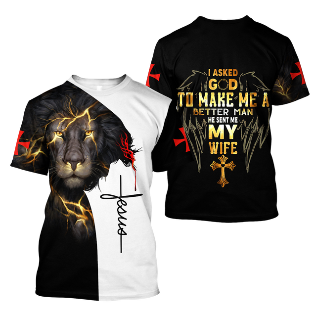 I Asked God To Make Me A Better Man 3D All Over Printed Hoodie Pi112059