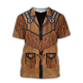 Native Cowboy Jacket No21 Cosplay 3D Over Printed Unisex Deluxe Hoodie ML