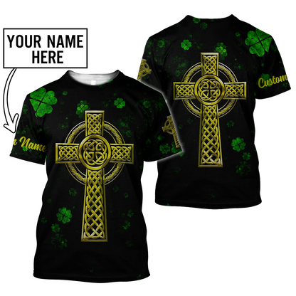 Irish St.Patrick day 3d hoodie shirt for men and women custom name