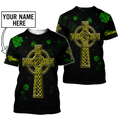 Irish St.Patrick day 3d hoodie shirt for men and women custom name