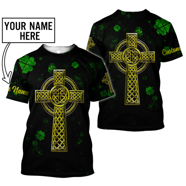 Irish St.Patrick day 3d hoodie shirt for men and women custom name