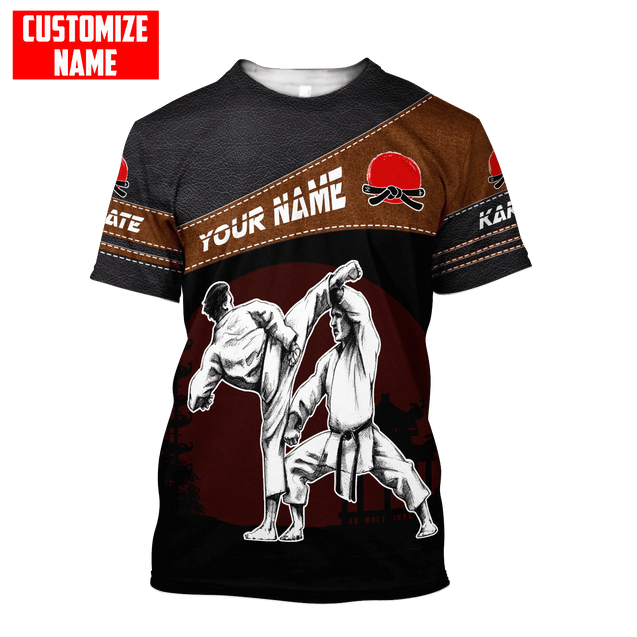 Customized Name Karate 3D All Over Printed Unisex Shirts