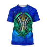 Premium Three Blue Turtles 3D All Over Printed Unisex Shirts