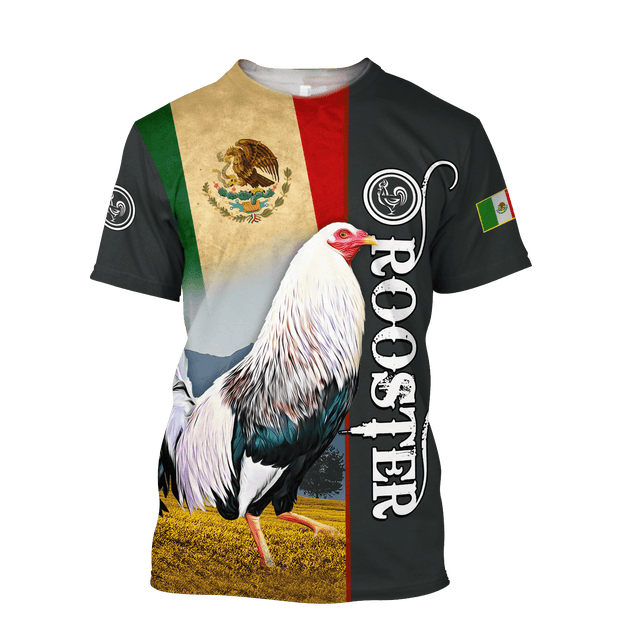 Rooster Mexico 3D All Over Printed Hoodie DD22052101VH