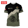 Personalized Name Mexico Combo T-shirt and Short 3D All Over Printed