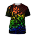 Amazing Polynesian Tattoo And Frangipani Flower Unisex Deluxe Hoodie ML