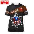 Customize Name Puerto Rico 3D All Over Printed Unisex Shirts