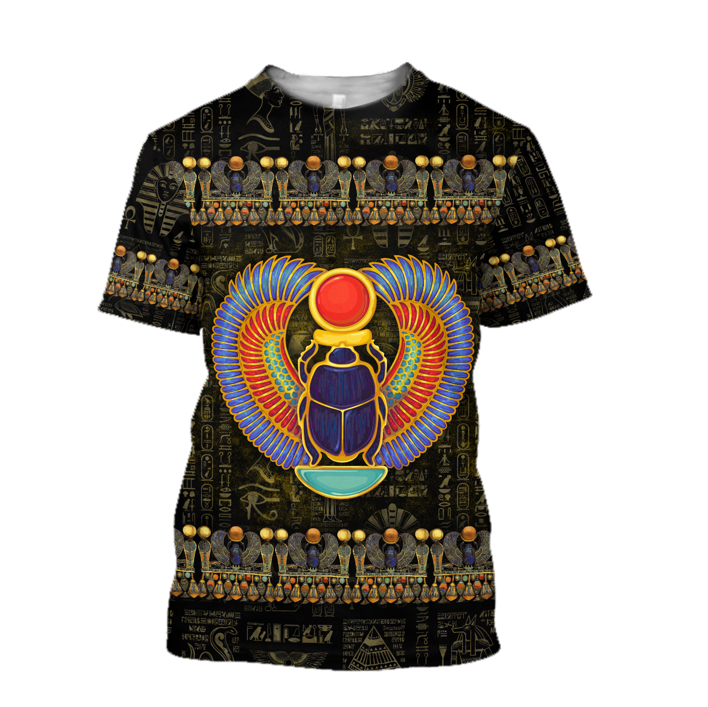 Egyptian Gods Ancient Khepri heart unisex 3d all over printed shirts