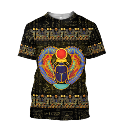 Egyptian Gods Ancient Khepri heart unisex 3d all over printed shirts