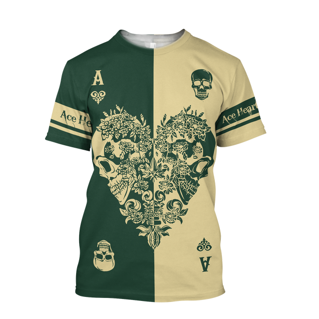 Ace Heart 3D All Over Printed Unisex Shirts