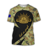 Anzac Day Lest We Forget Australian Army Camo 3D Printed Unisex Shirts TN