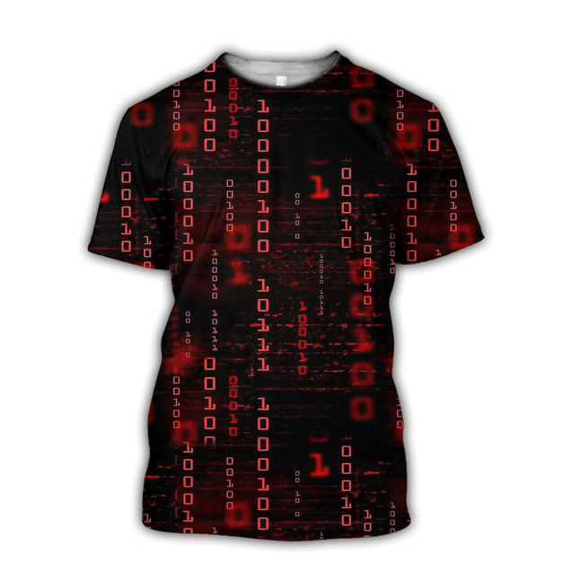 Cyber Language 3D All Over Printed Unisex Shirts