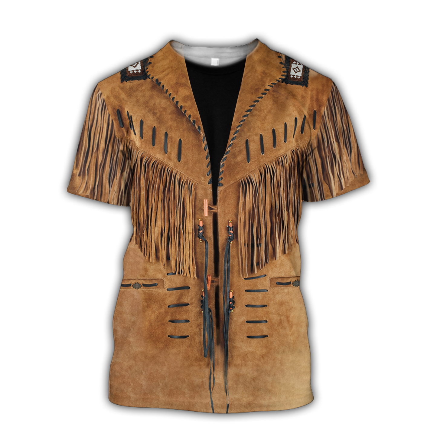 Native Cowboy Jacket No14 Cosplay 3D Over Printed Unisex Deluxe Hoodie ML