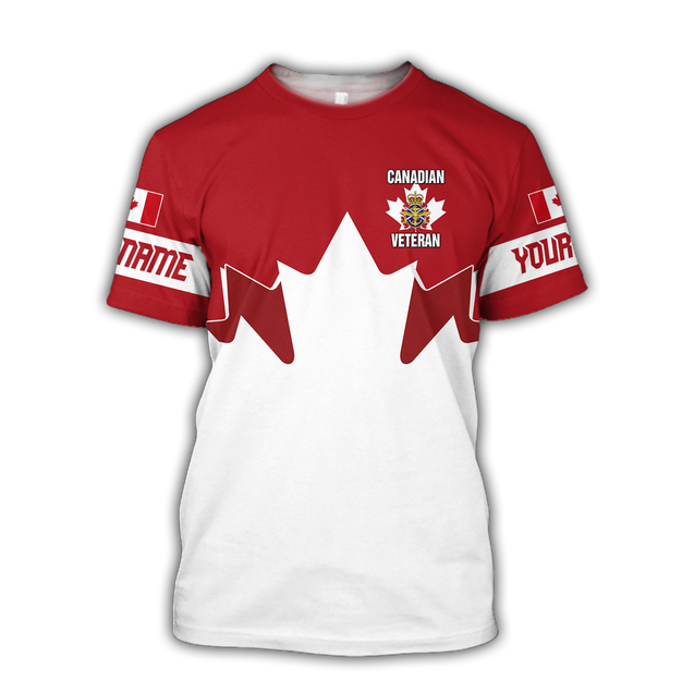 Personalized Name XT Canadian Veteran Pullover 3D All Over Printed Shirts NTN04032104