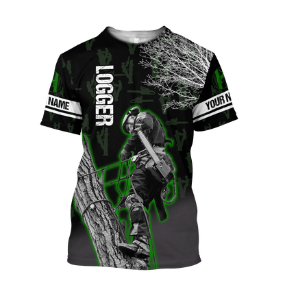 Premium Personalized 3D Printed Logger Shirts MEI