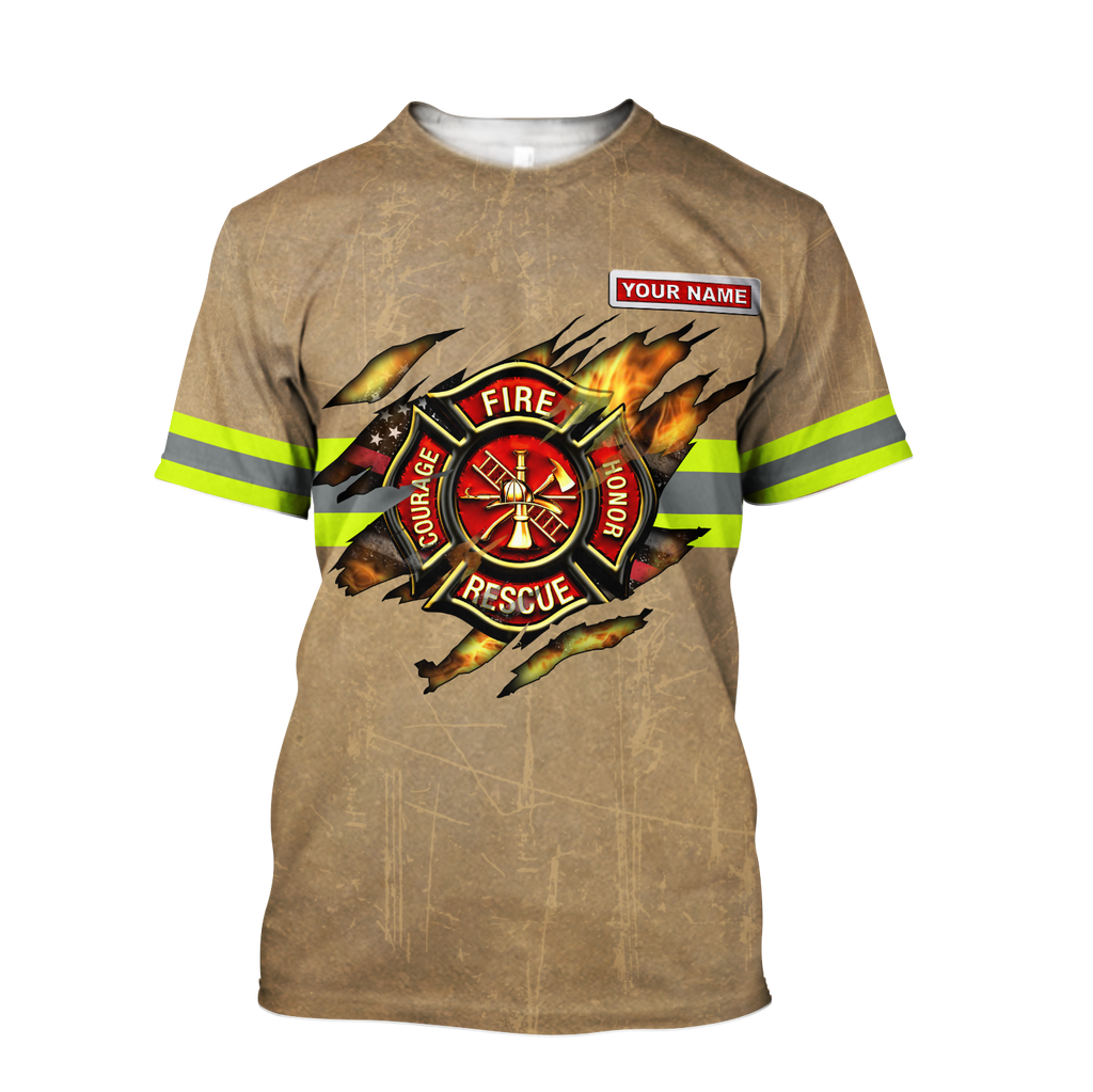 Customize Name Firefighter Hoodie For Men And Women MH22032102