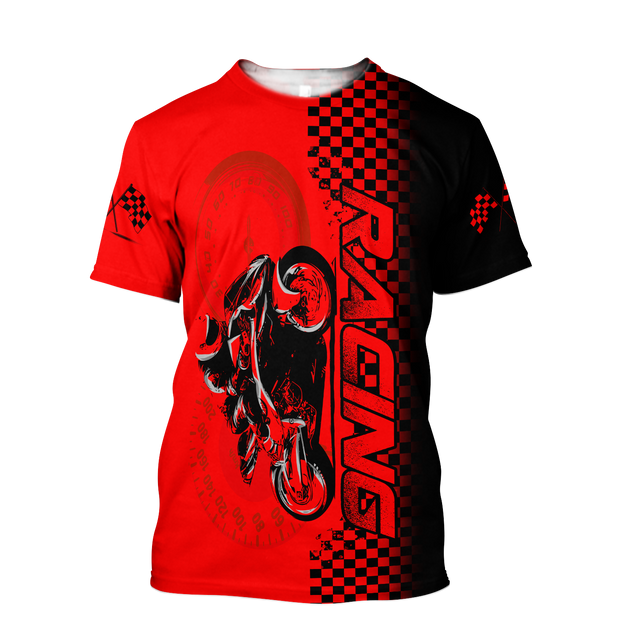 Motorcycle Racing 3D All Over Printed Unisex Shirts Let's Go Racing