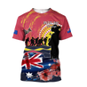 Australian Aboriginal Anzac Day 3D Printed Unisex Shirts TN SN30032103