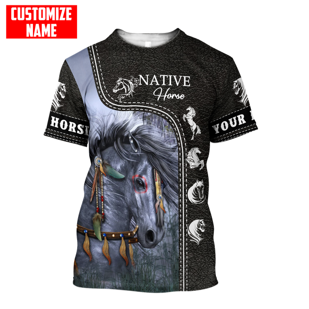 Customized Name Native American 3D All Over Printed Shirts for Women