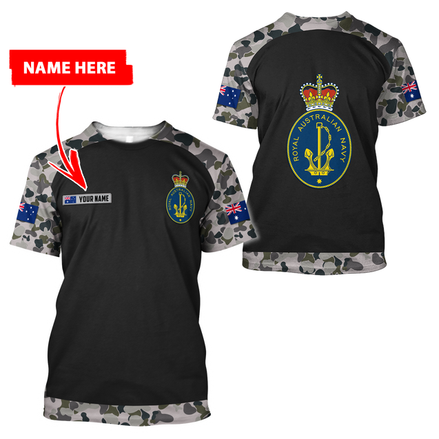 Personalized Royal Australian Navy 3D Printed Unisex Shirts TN PD29032104