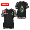 Personalized Royal Australian Navy 3D Printed Unisex Shirts TN PD29032104