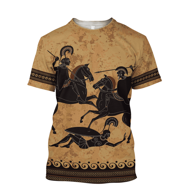 Ancient greece warrior Greek Mythology 3D print shirts